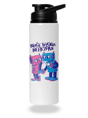 Roboti lahev na vodu White