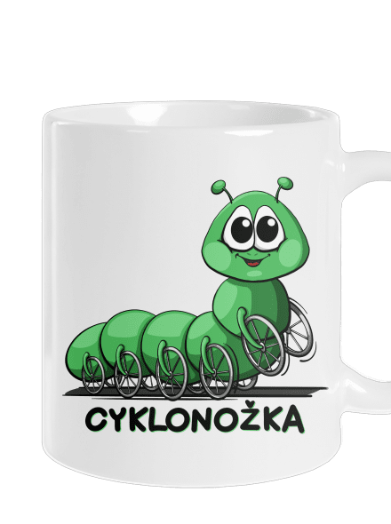 Cyklonožka klasický hrnek White