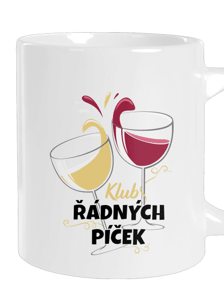 Klub řádných píček velký hrnek White