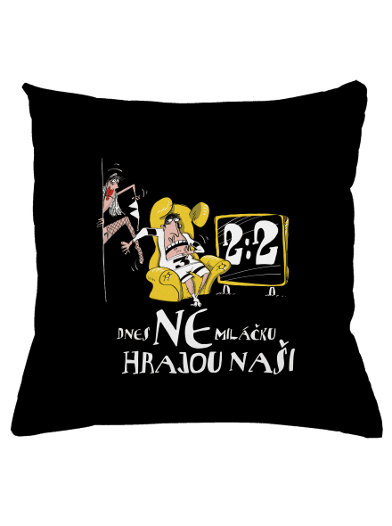 Hrajou naši polštář Black