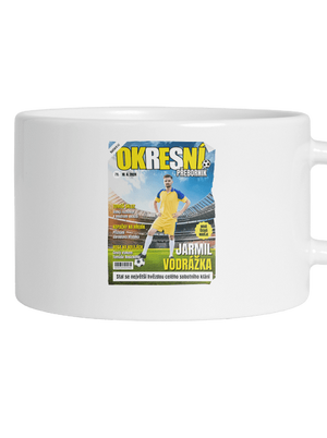 Fotbalová hvězda hrnek makronka White