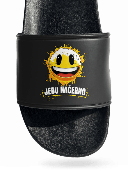 Jedu načerno pantofle Black