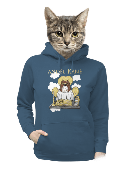 Anděl Káně dámská mikina klokanka Denim