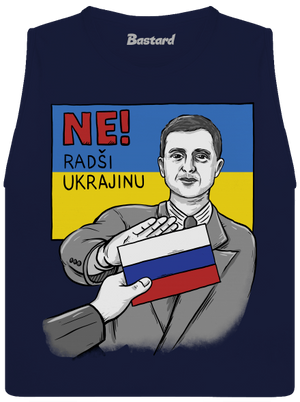 Ne! Radši Ukrajinu dámské tílko volné Navy