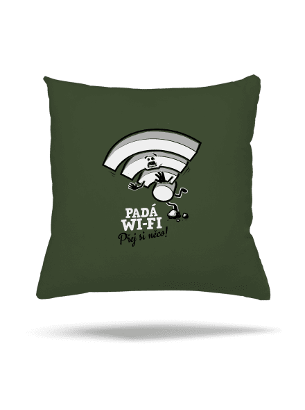 Padá wi-fi polštář Olive Green