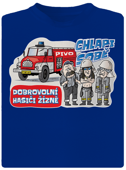 Hasiči žízně pánské sportovní tričko Royal Blue Mal