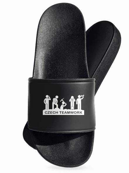 Czech Teamwork pantofle Black