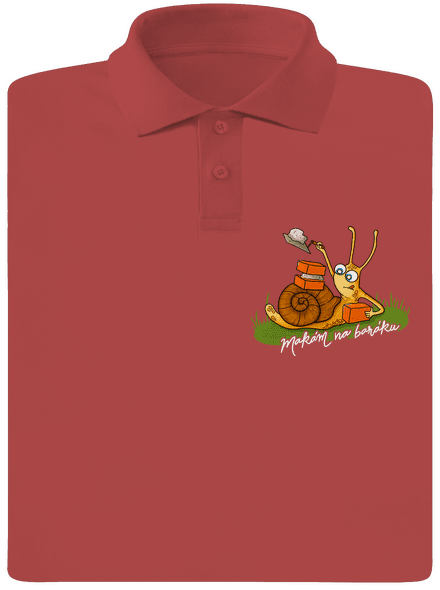 Makám na baráku pánská polokošile Burgundy