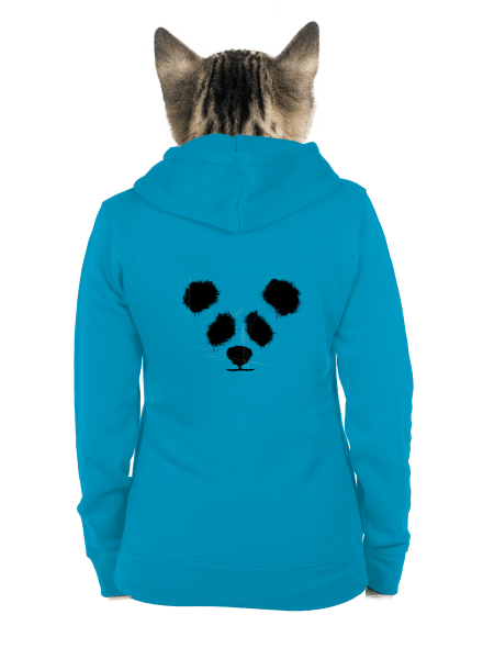 Panda dámská mikina na zip Blue Atol