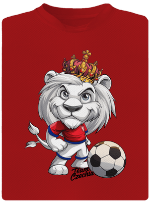 Fotbalový lev pánské sportovní tričko Red Mal