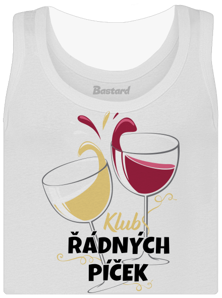 Klub řádných píček dámské tílko klasické White