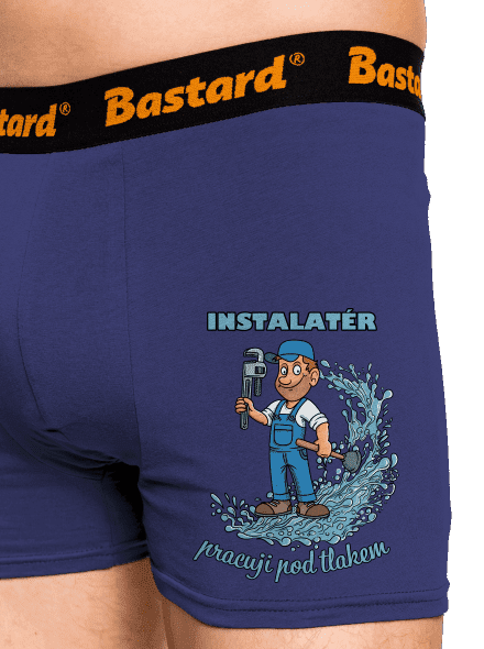 Instalatér pod tlakem boxerky Blue Navy