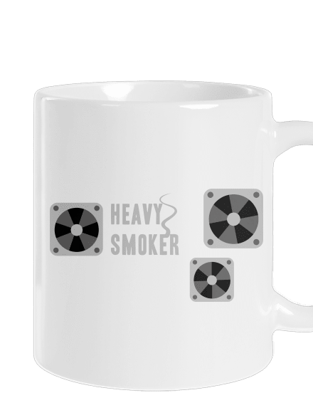 Heavy smoker klasický hrnek White