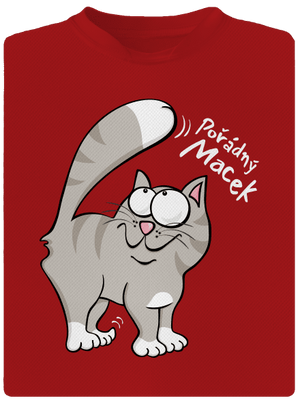 Macek a Micina pánské sportovní tričko Red Mal