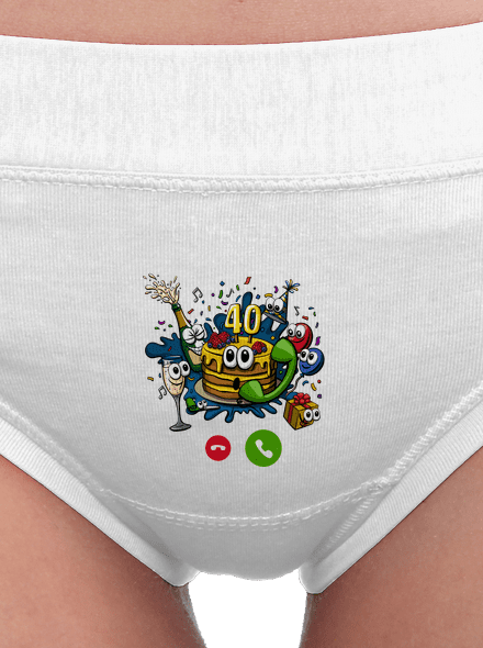 Narozeniny volají dámské kalhotky White