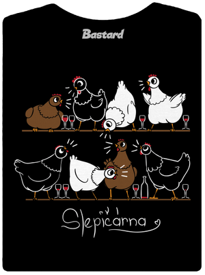 Slepičárna dámské tričko premium Black