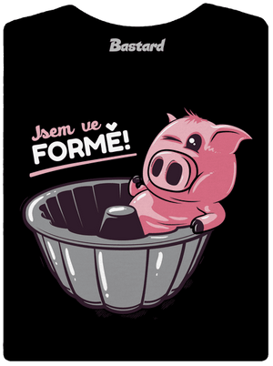 Ve formě dámské tričko premium Black