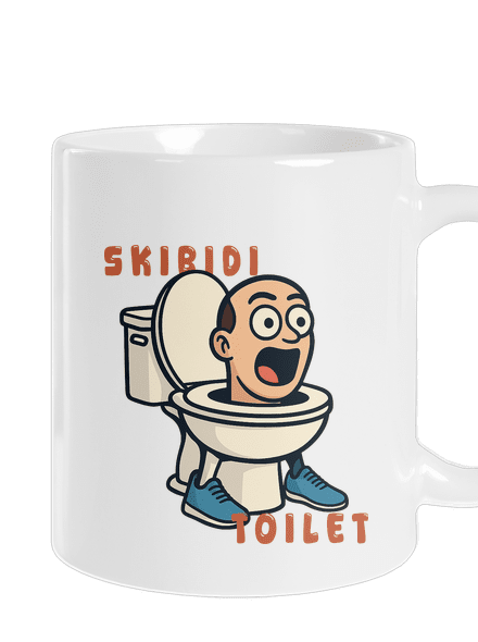 Skibidi Toilet klasický hrnek White