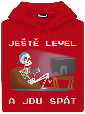 Ještě level pánská mikina klokanka Red