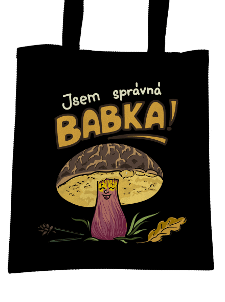 Babka a hříbeček taška Black