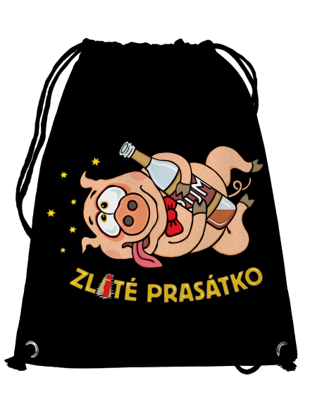 Zlité prasátko vak Black