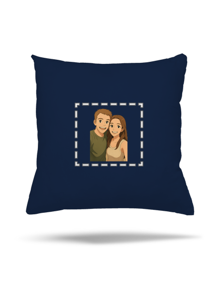 Ghibli efekt z vlastní fotky polštář Dark Navy
