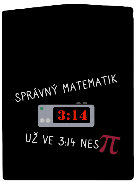 Matematik nespí pánská mikina na zip Black