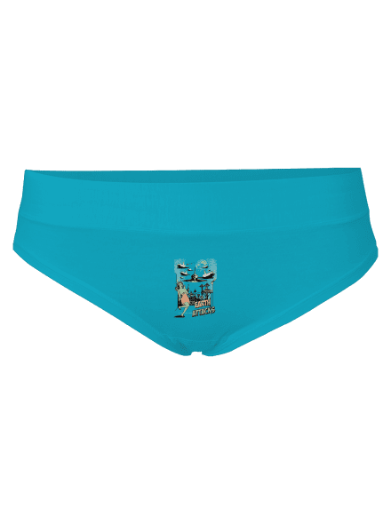 Země útočí dámské kalhotky Turquoise