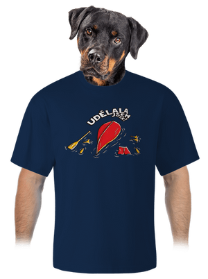 Udělal jsem se unisex tričko oversized Midnight Blue