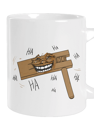 Řehtačka velký hrnek White