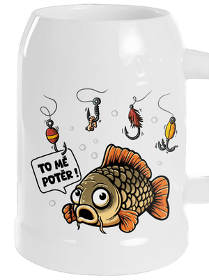 To mě potěr půllitr White