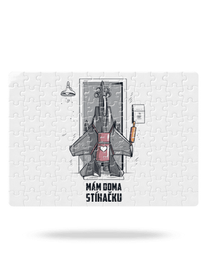 Stíhačka puzzle White