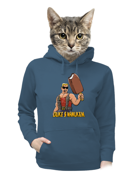 Duke s nanukem dámská mikina klokanka Denim