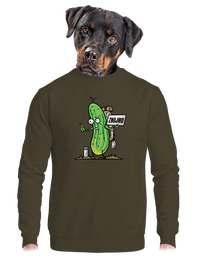 unisex mikina bez kapuce