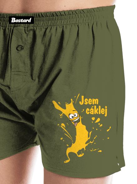 Cáklej pánské trenky Khaki
