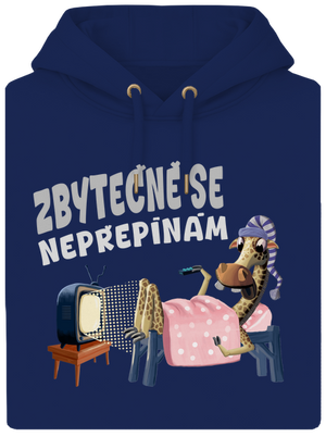 Zbytečně se nepřepínám unisex mikina premium Navy