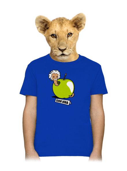 Červí díra dětské tričko Royal Blue
