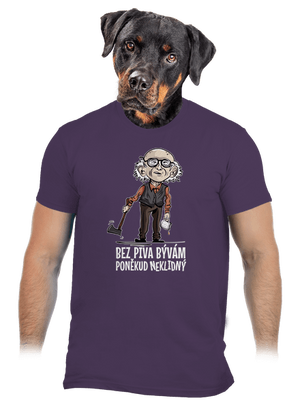 Neklidný bez piva pánské tričko Urban Purple