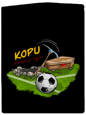 Kopu za svůj tým dámská mikina na zip Black