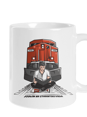 Studentská kolej klasický hrnek White