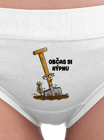 Občas si rýpnu dámské kalhotky White