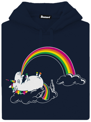 Tajemství duhy pánská mikina klokanka Navy