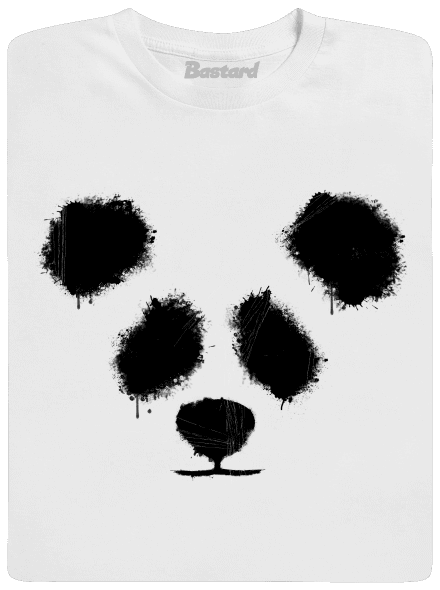 Panda pánské dlouhý rukáv White