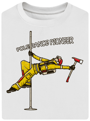 Pole Dance Pioneer unisex tričko oversized White