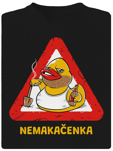 Nemakačenka pánské sportovní tričko Black