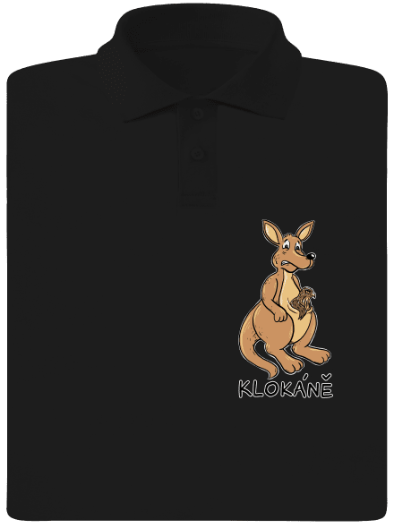 Klokáně pánská polokošile Black