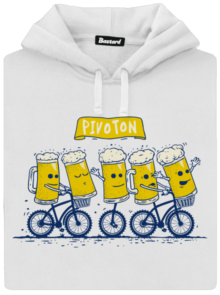 Pivoton dámská mikina klokanka White