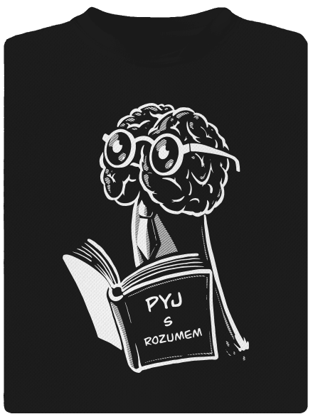 Pyj s rozumem pánské sportovní tričko Black