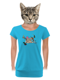 dámské tričko s lemem