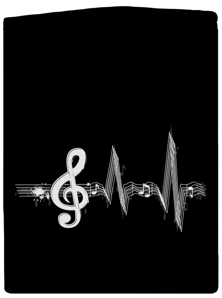 Žiju muzikou dámská mikina na zip Black